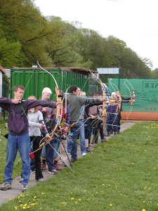 Schießlinie beim Training